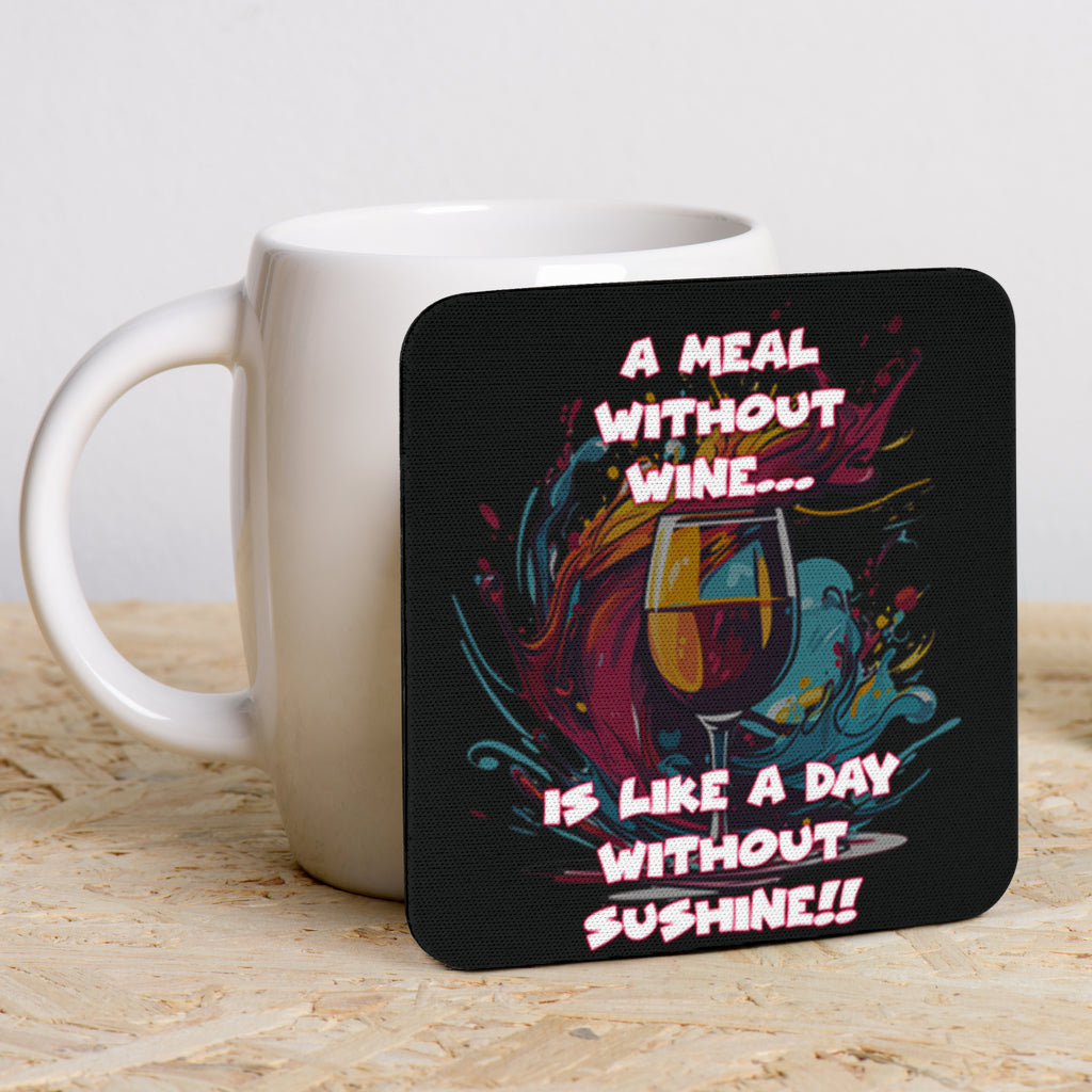 Wine Themed Funny Coasters (Set of 6)