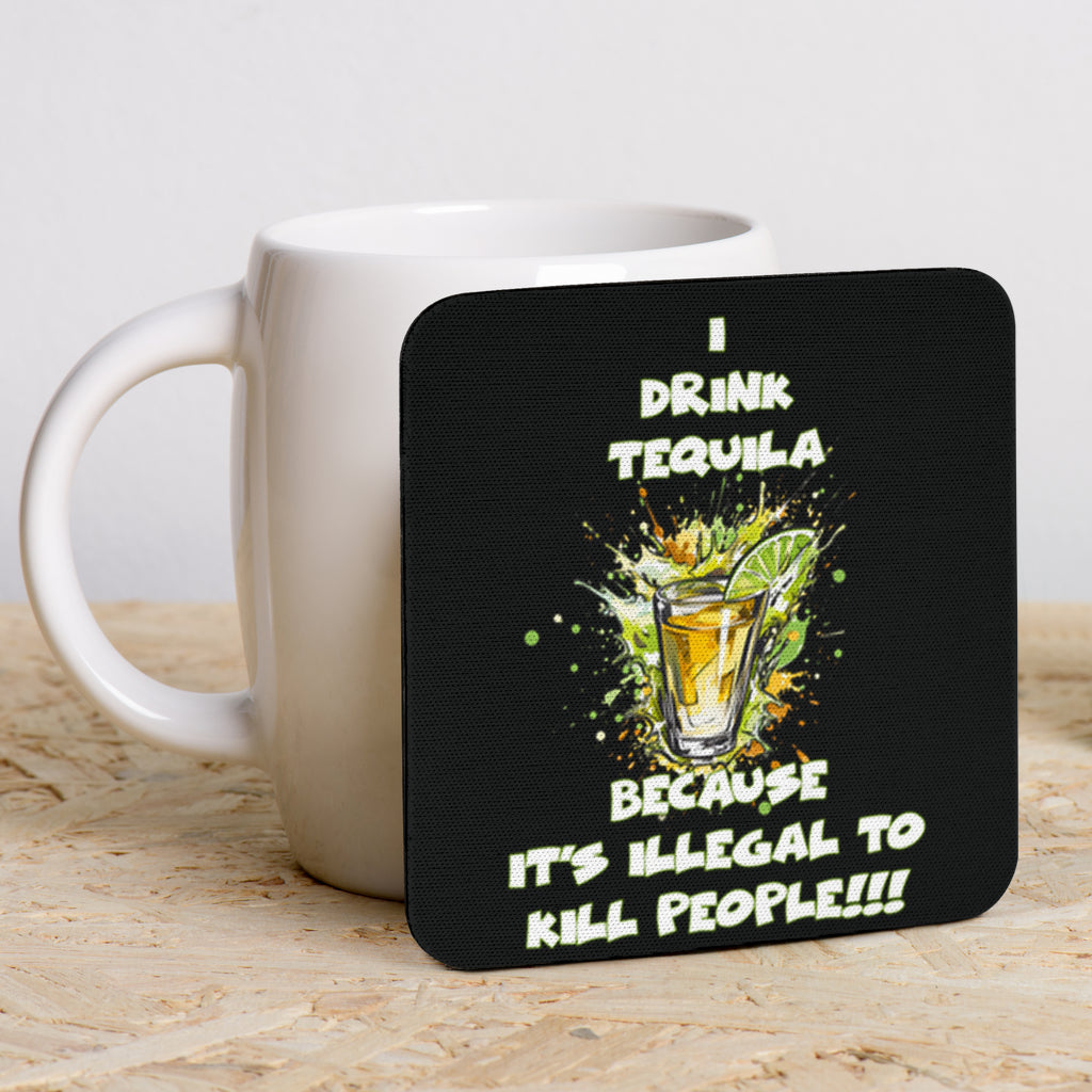 Tequila Themed Funny Coasters (Set of 6)