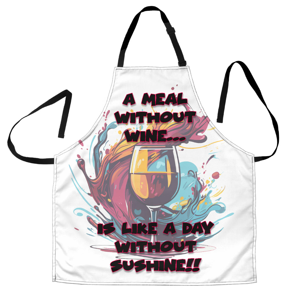 Wine Themed Funny Aprons Universal Fit