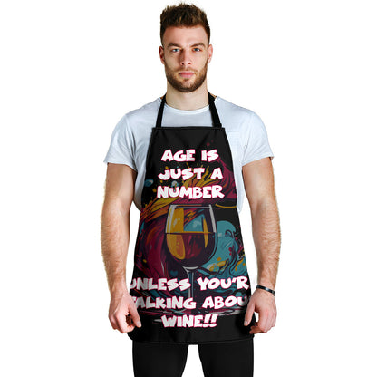 Wine Themed Funny Aprons Universal Fit