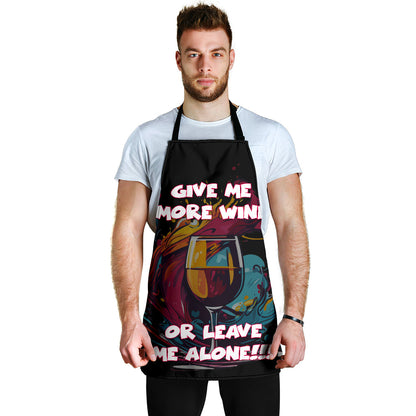 Wine Themed Funny Aprons Universal Fit